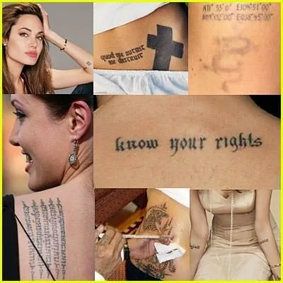 Angelina Jolie Brad Pitt’i Hatırlatan Dövmelerini Sildirmek İstiyor