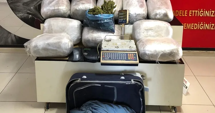 58 kilo 800 gram esrar ele geçirildi