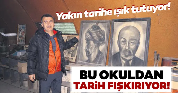 Bu okuldan tarih fışkırıyor