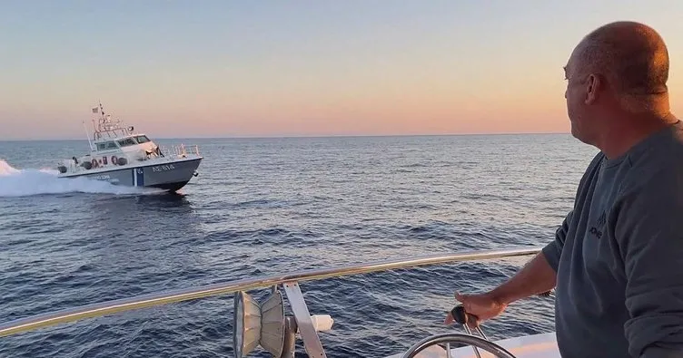 Yunanlar Türk balıkçı teknesini taciz etti
