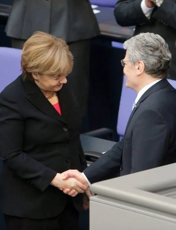 Gauck'un yemin töreninden kareler