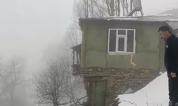 Çatak’ta toprak kayması: 2 katlı ev hasar gördü