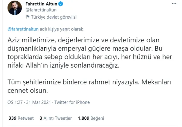 fahrettin-altunun-sehit-savci-selim-kiraz-paylasimindan-rahatsiz-olan-ahmet-sika-bassavciliktan-ret-1623013904700.png Fahrettin Altun'un şehit savcı Selim Kiraz paylaşımından rahatsız olan Ahmet Şık'a Başsavcılıktan ret