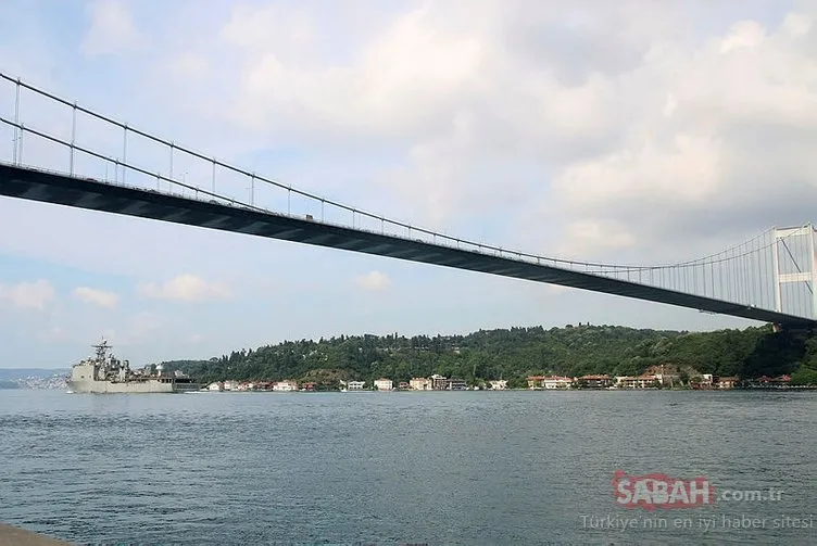 İstanbul Boğazı’ndan geçen ikinci ABD savaş gemisi Karadeniz’e açıldı