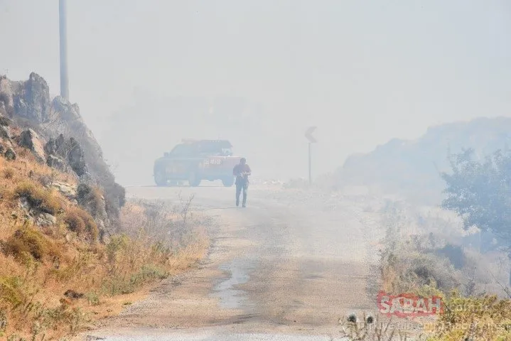 Bodrum’da makilik alanda yangın çıktı