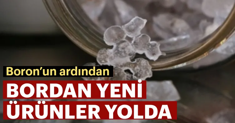 Bordan yeni ürünler yolda