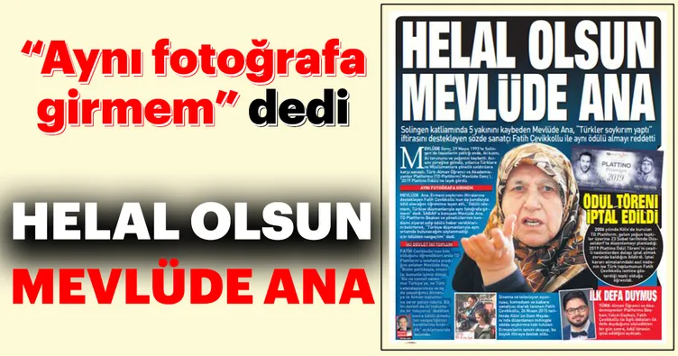 Helal Olsun Mevlüde ana