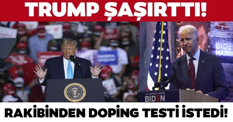 Trump ilk canlı yayın tartışması öncesi rakibinden doping testi istedi