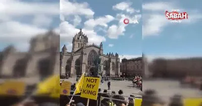 Monarşi karşıtları, İngiltere Kralı 3. Charles’ı İskoçya ziyaretinde protesto etti | Video