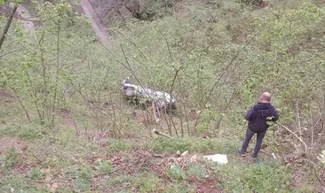 Fındık bahçesine devrilen otomobilin sürücüsü hayatını kaybetti #giresun