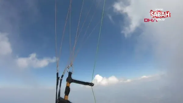 Babadağ'dan yamaç paraşütüyle havalanıp, 6,5 saatte Konyaaltı sahiline indi | Video
