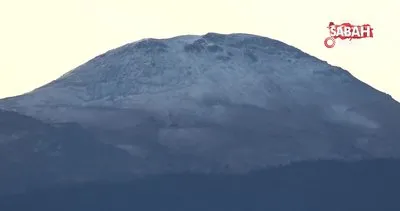 Ilgaz Dağı’na mevsimin ilk karı düştü | Video