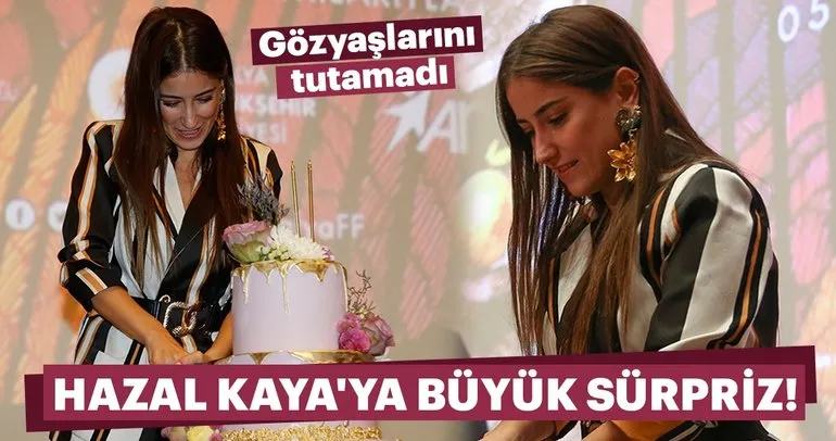 55. Antalya Film Festivali’nde Hazal Kaya’ya doğum günü sürprizi