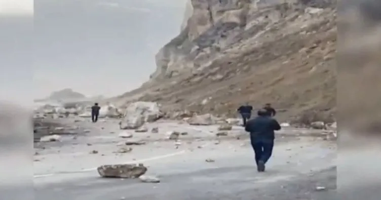 Son dakika: Erzurum’da şiddetli deprem! Karayolunda heyelan meydana geldi