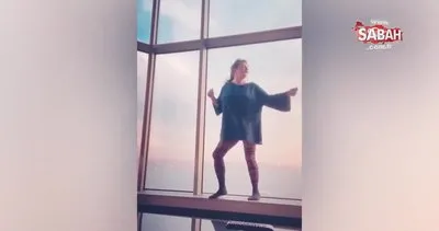 Esra Dermancıoğlu’nun külotlu çoraplı dansı olay oldu | Video