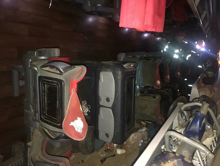 Aksaray’da yolcu otobüsü devrildi: 1 ölü, 37 yaralı