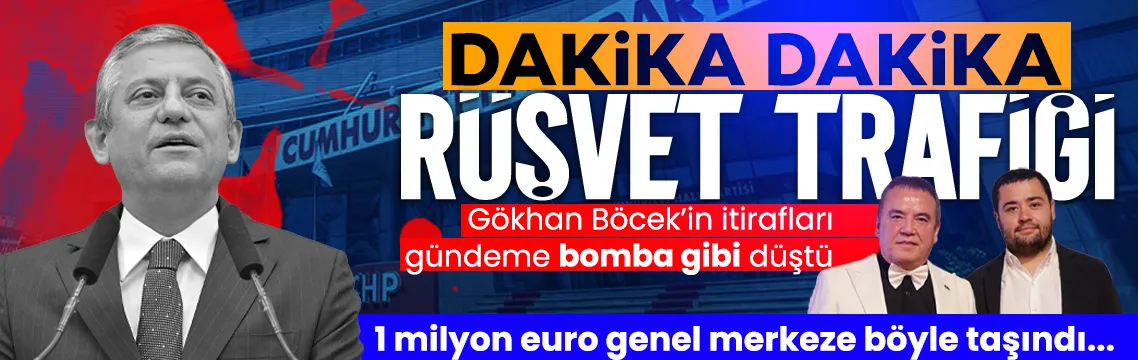 Dakika dakika rüşvet trafiği