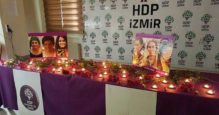 HDP il binasında teröristlere anma