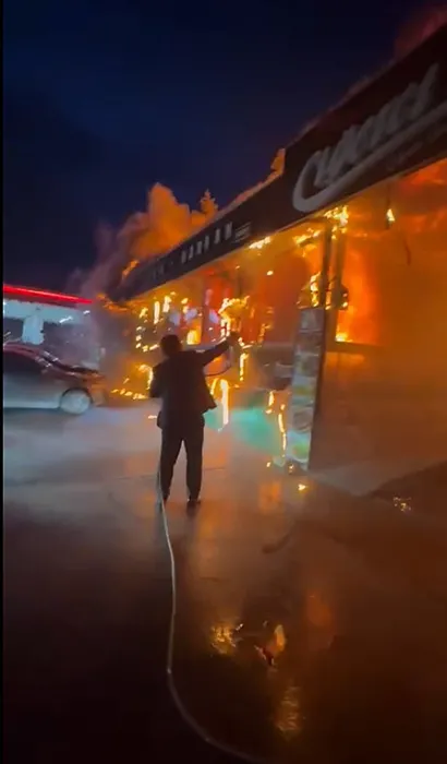 Afyonkarahisar’daki yangında tepki çeken anlar: Ulan lahmacunu yiyemedik...