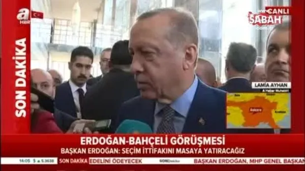 Cumhurbaşkanı Erdoğan-Bahçeli görüşmesinde yerel seçimler konuşulacak