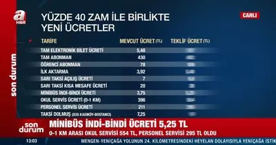 SON DAKİKA: İstanbul’da toplu ulaşıma yüzde 40 zam! İşte otobüs, minibüs, dolmuş, okul servisi ve taksi fiyatları... | Video