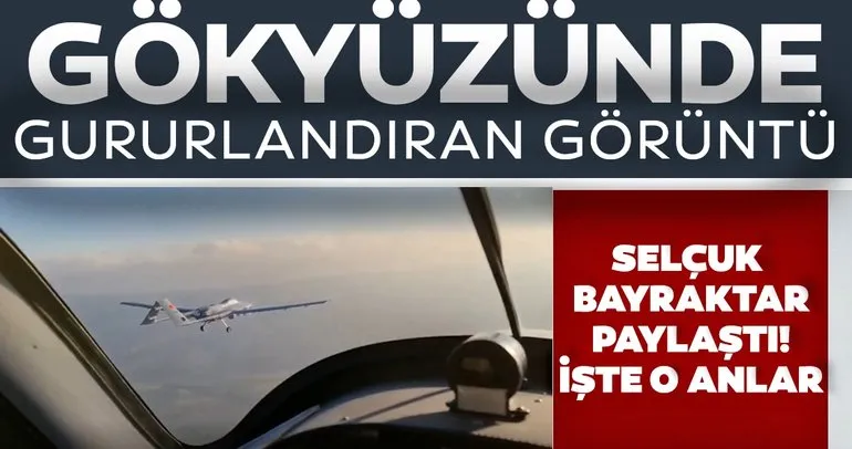 SATCOM'lu Bayraktar TB2'nin görüntüleri paylaşıldı