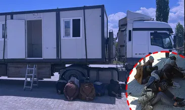 Tokat’ta konteyner yüklü tırda 7 kaçak göçmen yakalandı!