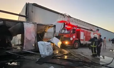 Antalya'da işçilerin kaldığı konteynerde yangın çıktı #antalya