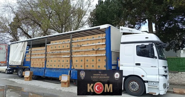 8 milyon kaçak makaron ele geçirildi