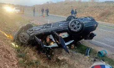 Kilis’te otomobil devrildi: 1 ölü, 4 yaralı