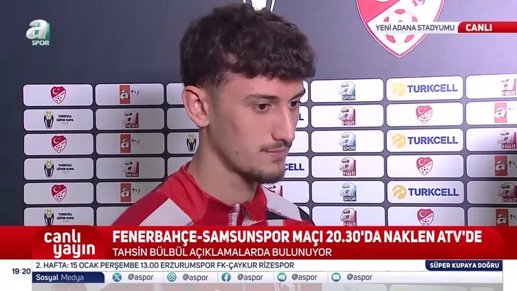 Samsunspor’un genç futbolcusu Tahsin Bülbül Fenerbahçe maçı öncesi konuştu!