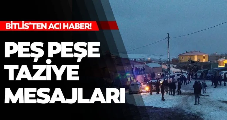 Son dakika: Bitlis’te şehit olan 11 askerimiz için siyasilerden peş peşe taziye mesajları