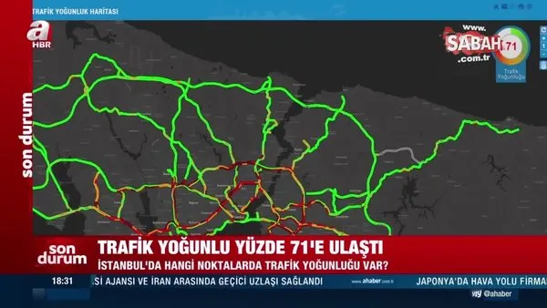 İstanbul’da trafik yoğunluğu yüzde 71’e ulaştı! Hangi noktalarda yoğunluk var? | Video