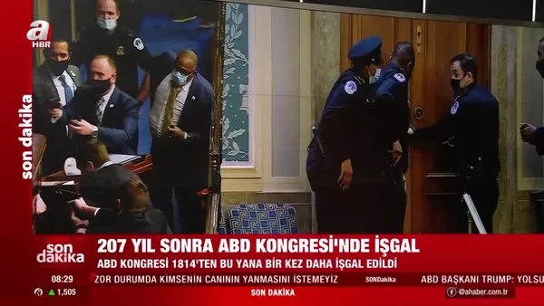 Son dakika: ABD Kongresi'ne kanlı baskın: 4 ölü! ABD Başkanı Donald Trump görevden alınacak mı? | Video