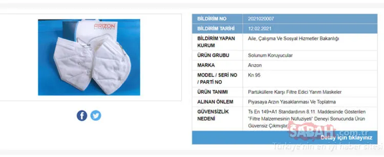 Bakanlık tek tek ifşa etti! İşte güvensiz çıkan maskeler ve markaları