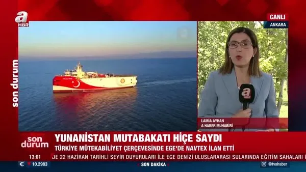 Son dakika! Mutabakata uymayan Yunanistan'a Türkiye'den NAVTEX'li yanıt | Video