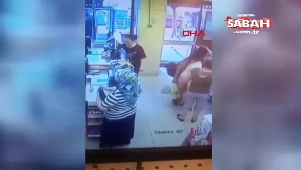 İzmir'de marketteki cüzdan hırsızlığı kamerada