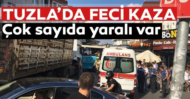 Son dakika haberi: Tuzla’da feci kaza! Hafriyat kamyonu halk otobüsüne çarptı- Çok sayıda yaralı var