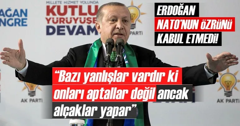 Cumhurbaşkanı Erdoğan'dan NATO tatbikatındaki skandalla ilgili sert sözler