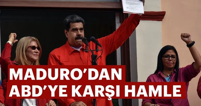 Maduro, ülkesinin ABD’deki bütün diplomatik personelini çekme kararı aldığını açıkladı.
