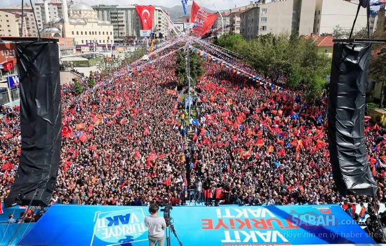 Cumhurbaşkanı Erdoğan, Erzurum'da böyle karşılandı
