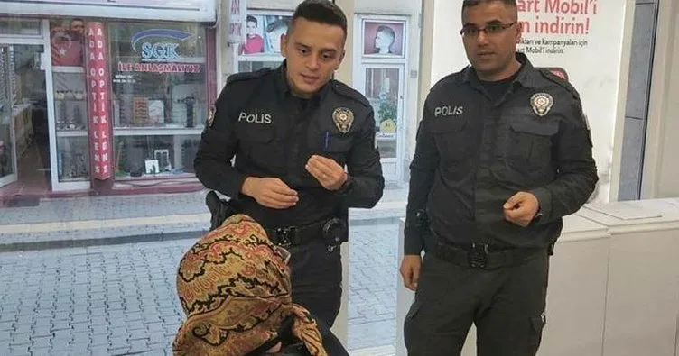 Polisin dikkati yaşlı kadının 100 bin lirasını kurtardı