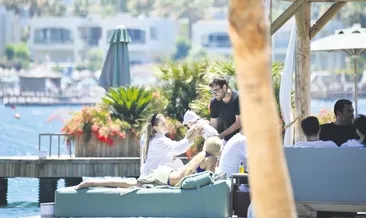 Baldız ve yeğenle tatilde