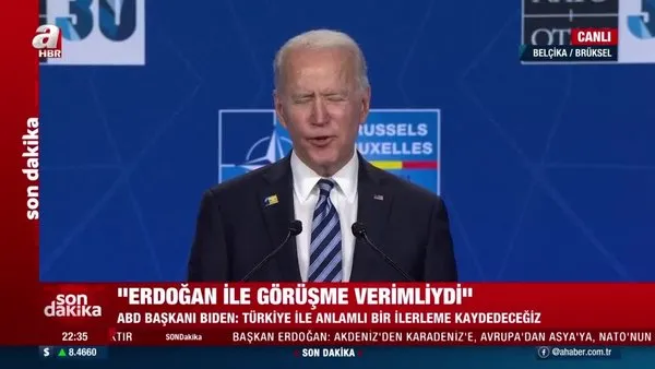 Son dakika: ABD Başkanı Joe Biden: Erdoğan ile çok verimli bir görüşme gerçekleştirdik | Video