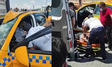 Arnavutköy’de feci kaza: Taksi TIR’ın altına girdi