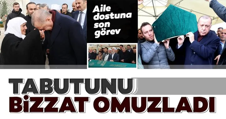Başkan Erdoğan aile dostu Nusret Yıldırım'ın cenazesine katıldı