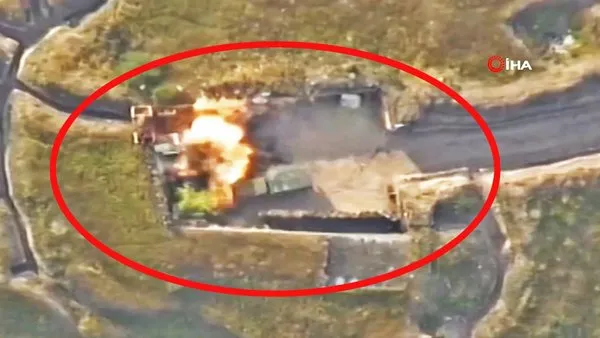 Son dakika : Azerbaycan Ordusu, saldırıda bulunan Ermenistan hedeflerini böyle havaya uçurdu | Video