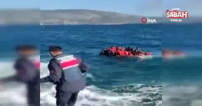 Kurtarılan düzensiz göçmenler Yunan zulmünü anlattı: Hamileyim dedim yine de karnıma sopalarla vurdular | Video