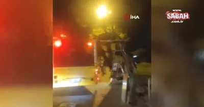Beyoğlu’nda İETT otobüsü durağa daldı, şoför olay yerinden kaçtı