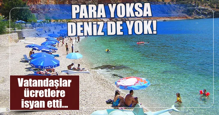 Fethiye’de para yoksa deniz de yok!
